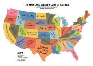 The Mainland USA According to Common Sense (2011). Authored by Yanko Tsvetkov. http://alphadesigner.com/