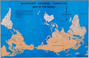 McArthur’s Universal Corrective Map of the World, first published in Australia, 1979.