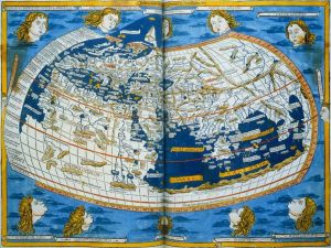 A 1482 map by Johannes Schnitzer based on Ptolemy’s geography
